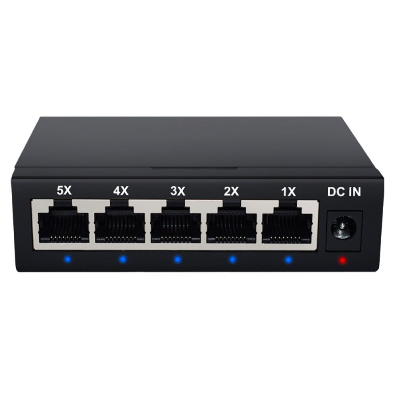 Switch Ethernet Gigabit 5 ports 10 100 1000 Mbps Boitier métal