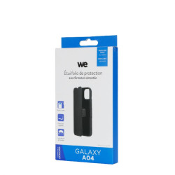 WE Etui folio AIMANTE SAMSUNG GALAXY A04 Noir fermeture magnét