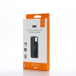 WE Etui folio AIMANTE XIAOMI REDMI A1 Noir fermeture magnétiqu