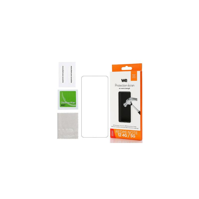 WE Verre trempé XIAOMI REDMI NOTE 12 4G Protection écran ant