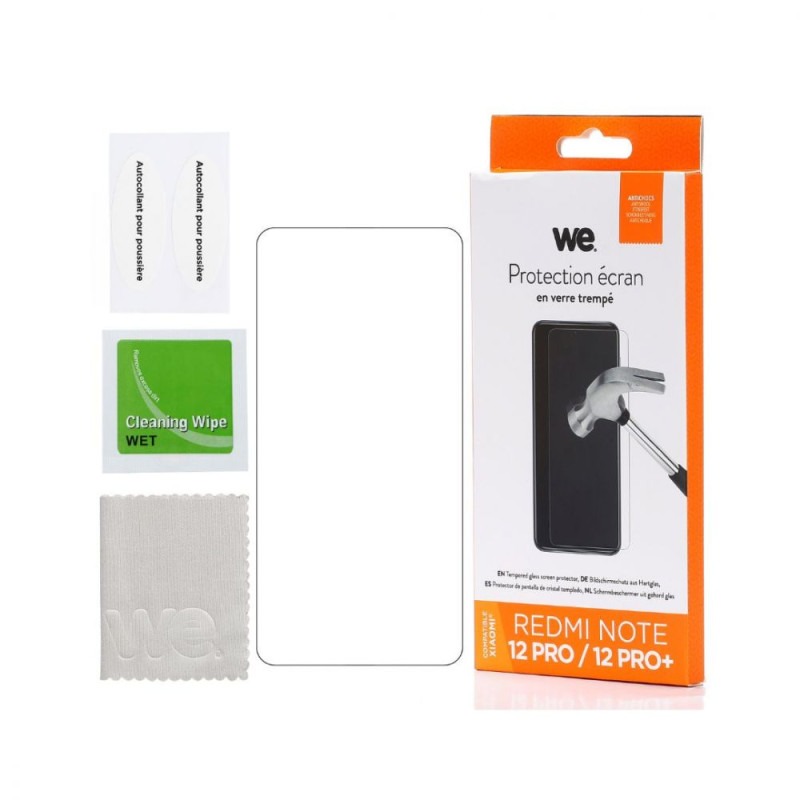 WE Verre trempé XIAOMI REDMI NOTE 12 Protection écran anti r