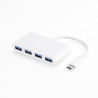Hub USB C 4 ports USB 3 0 pour PC PC portable et MacBook